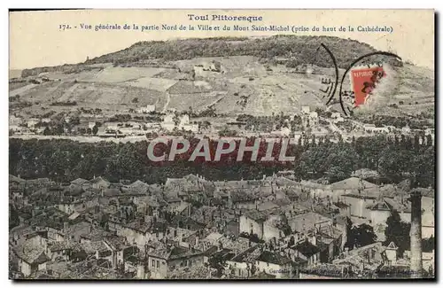 Cartes postales Vue generale de la partie Nord de la Ville du Mont Saint Michel prise du haut de la cathedrale T