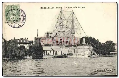 Cartes postales Enghien les Bains Le Lac et le Casino