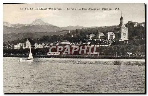 Cartes postales Evian les Bains Le Lac et la Deut d&#39 Oche