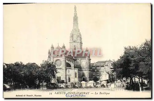 Ansichtskarte AK Sainte Anne D&#39Auray La Baslique