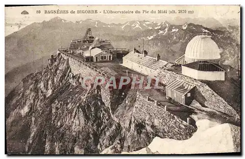 Cartes postales Bagneres de Bigorre L&#39Observatoire du Pic du Midi