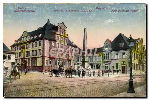 Cartes postales Mainz Place de la nouvelle fontaine