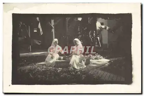 CARTE PHOTO Infirmieres Fez Maroc 1917