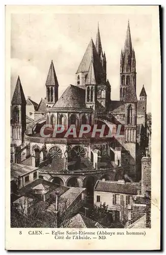 Cartes postales Caen Eglise Saint Etienne Abbaye aux hommes Cote de l'abside