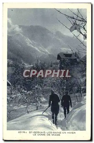 Cartes postales St Gervais Les Bains En Hiver Le Dome De Miage