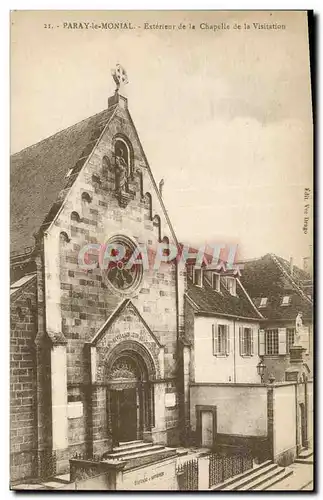 Ansichtskarte AK Paray le Monial Exterieur de la Chapelle de La Visitation