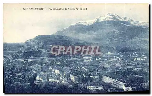 Cartes postales Chambery Vue Gendrale Et Le Nivolet