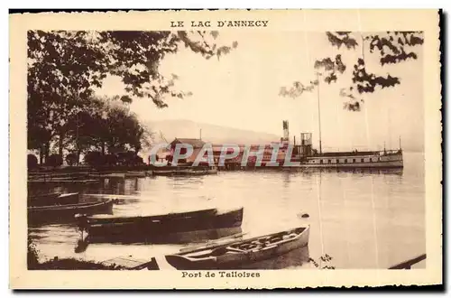 Cartes postales Le Lac D&#39Annecy Port de Talloires