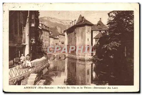 Cartes postales Annecy Palais De l&#39ile et le Thiou Deversoir du lac