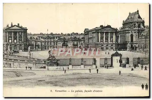 Cartes postales Versailles Le Palais Facade D&#39entree