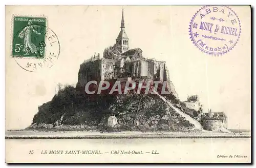 Ansichtskarte AK Le Mont Saint Michel Cote Nord Ouest