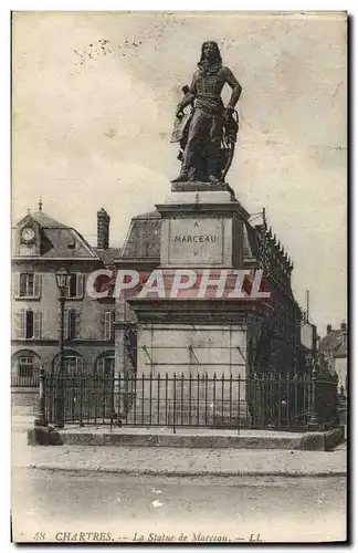 Ansichtskarte AK Chartres la Statue De Marceau