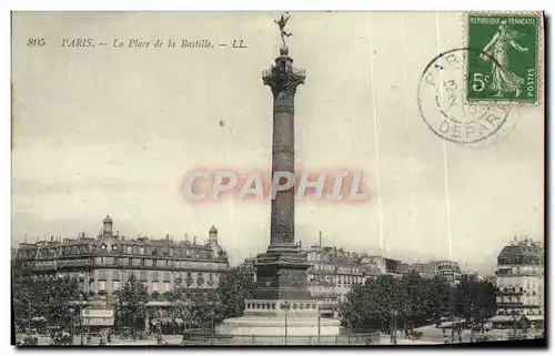 Cartes postales Paris La Place De La Bastille