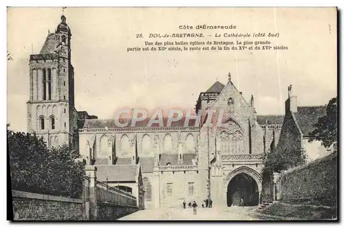 Cartes postales Dol de Bretagne La Cathedrale