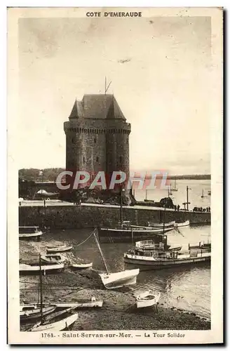 Ansichtskarte AK Saint Servan Sur Mer La Tour Solidor Bateaux