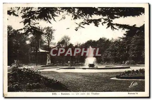 Cartes postales Rennes Un Coin Du Thabor