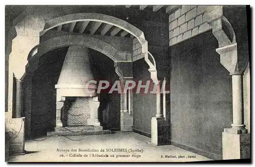 Ansichtskarte AK Abbaye Des Benedictins De Solesmes Cellule de l&#39abbatiale au premier etage