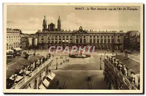 Cartes postales Nancy La Place Stanislas Vue De L&#39Arc De Triomphe