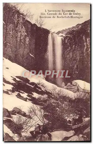 Ansichtskarte AK L&#39Auvergne Illustres Cascade Du Lac De Guery Environs de Rocehfort Montagne