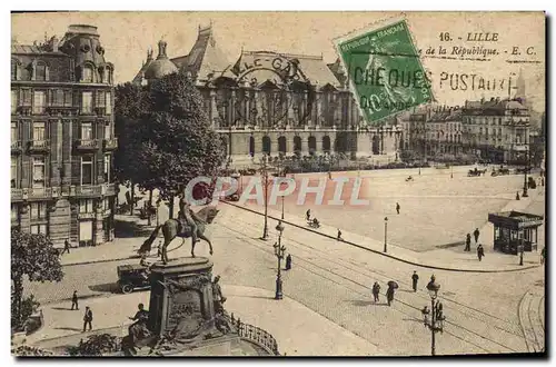 Cartes postales Lille Place De La Republique