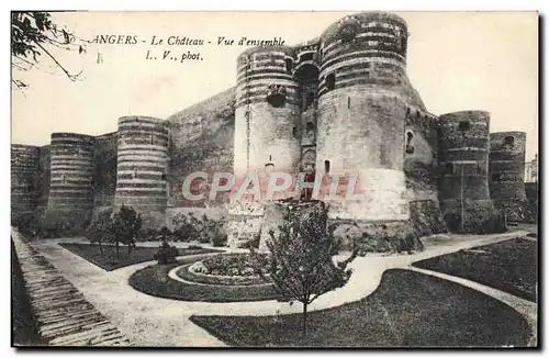 Cartes postales Angers Le Chateau Vue D&#39ensemble