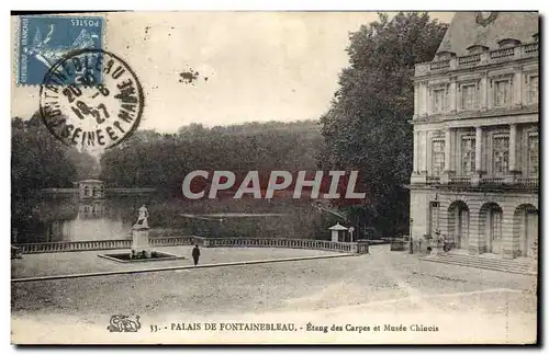 Ansichtskarte AK Palais De Fontainebleau Etang Des Carpes Et Musee Chinois