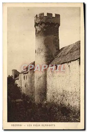 Ansichtskarte AK Obernai Les Vieux Remparts