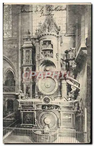 Cartes postales Strasbourg La Cathedrale L&#39horloge astronomique