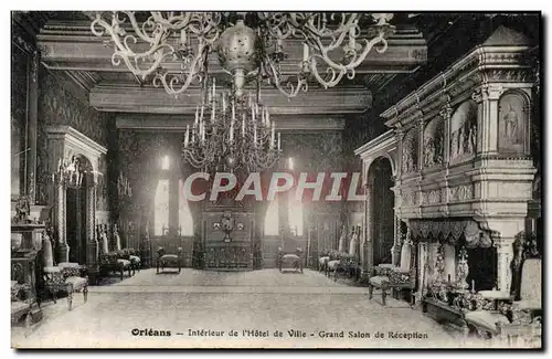 Cartes postales Orleans Interieur De I&#39Hotel De Ville Grand Salon De Reception