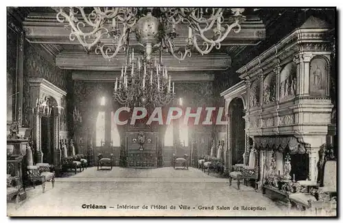 Cartes postales Orleans Interieur De I'Hotel De Ville Grand Salon De Reception