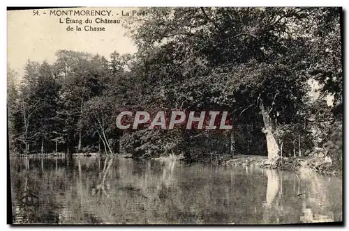 Cartes postales Montmorency La Foret L&#39Etang Du Chateau De La Chasse