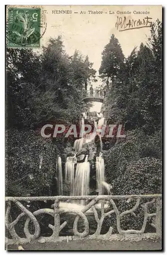 Cartes postales Rennes Au Thabor La Grande Cascade