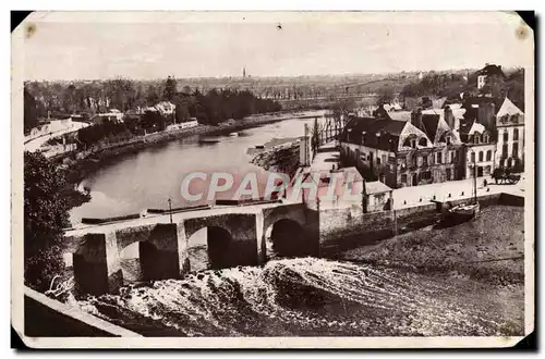 Ansichtskarte AK Auray Le pont St Goustan et la riviere