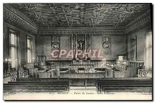 Cartes postales Rouen Palais De Justice Saille D&#39assises