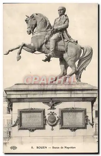 Cartes postales Rouen Statue De Napoleon 1er