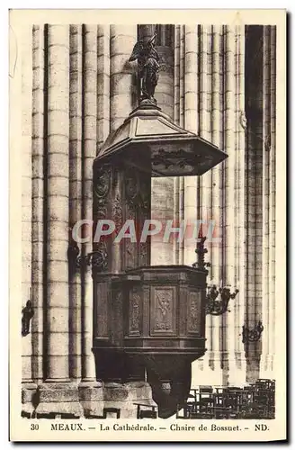 Ansichtskarte AK Meaux La Cathedrale Chaire de Bossuet