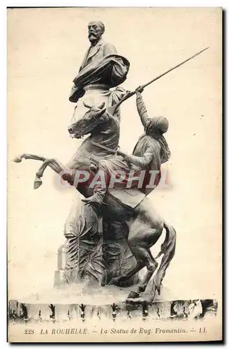 Cartes postales La Rochelle La Statue de Eugene Fromentin Cheval Cavalier