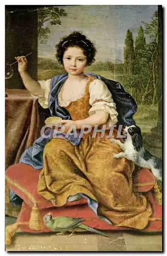 Cartes postales moderne Mignard Anne Louise Benedicte de Bourbon duchesse du Maine Musee de Versailles Chien