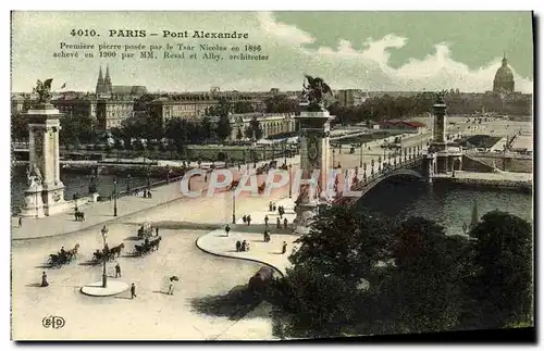 Cartes postales Paris Pont Alexandre III