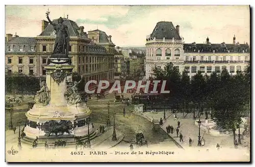 Cartes postales Paris Place de la Republique