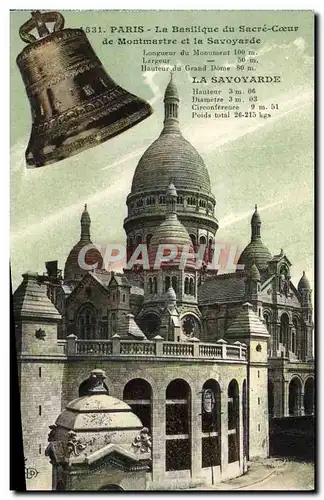 Ansichtskarte AK Paris La Basilique du Sacre Coeur Cloche La Savoyarde