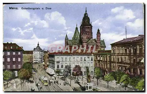 Cartes postales Mainz Gutenbergplatz u Dom