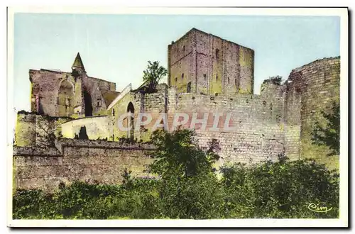 Ansichtskarte AK Loches Le donjon et les anciens remparts