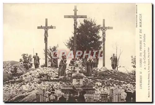 Cartes postales Lourdes Le calvaire 12eme station