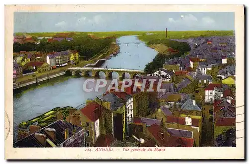 Cartes postales Angers Vue generale du Maine