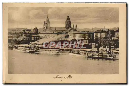 Cartes postales Mainz a Rh Bateaux