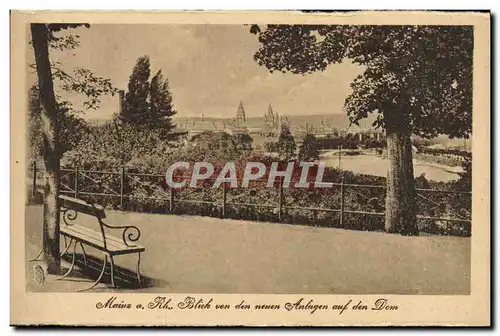 Cartes postales Mainz a Rh Blick von den neuen Anlagen auf den Dom