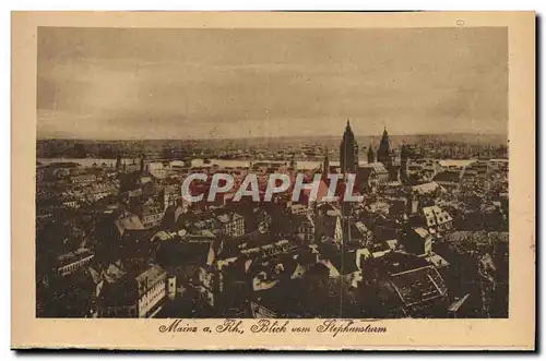Cartes postales Mainz a Rh Blick vom Stephansturm