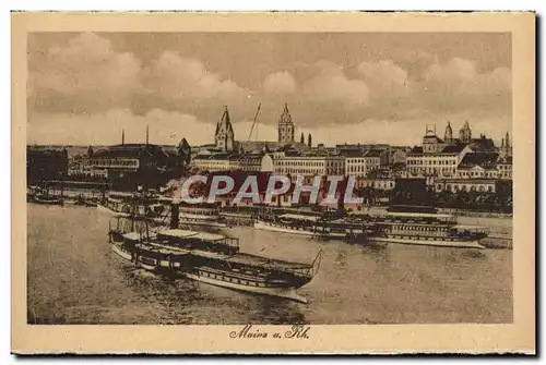 Cartes postales Mainz a Rh Bateau