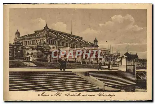 Cartes postales Mainz a Rh Stadthalle mit neuer Rheinstrasse